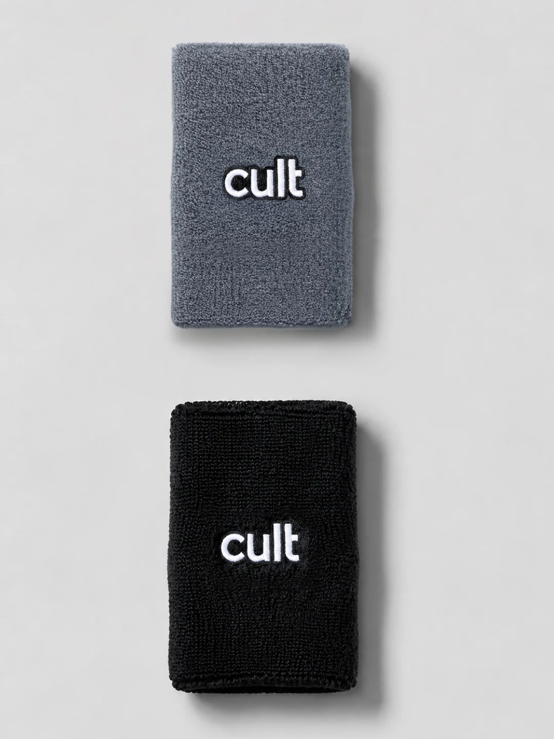 Cult Wrist Band Pack of 2 - Grey & Black