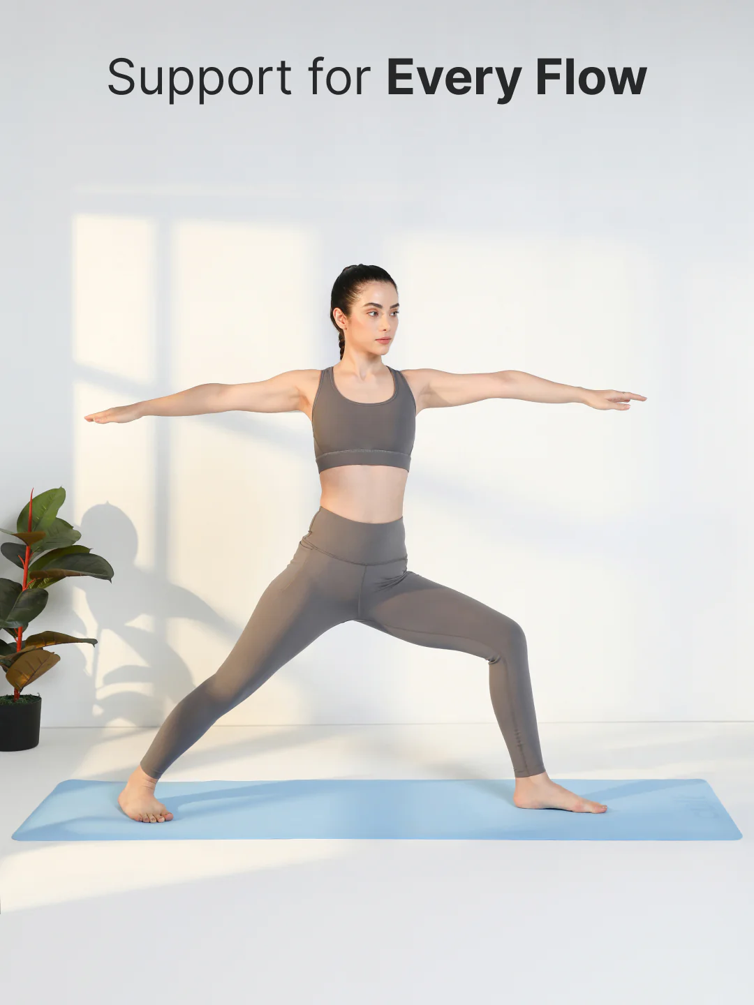 Cult Yoga Mat 4mm EVA with Carry Strap Lightweight, Non-Slip, Cushioned & Sweat-Resistant Exercise Mat Eco-Friendly Workout Mat for Yoga, Pilates, Meditation & Home Gym Blue - Image 3