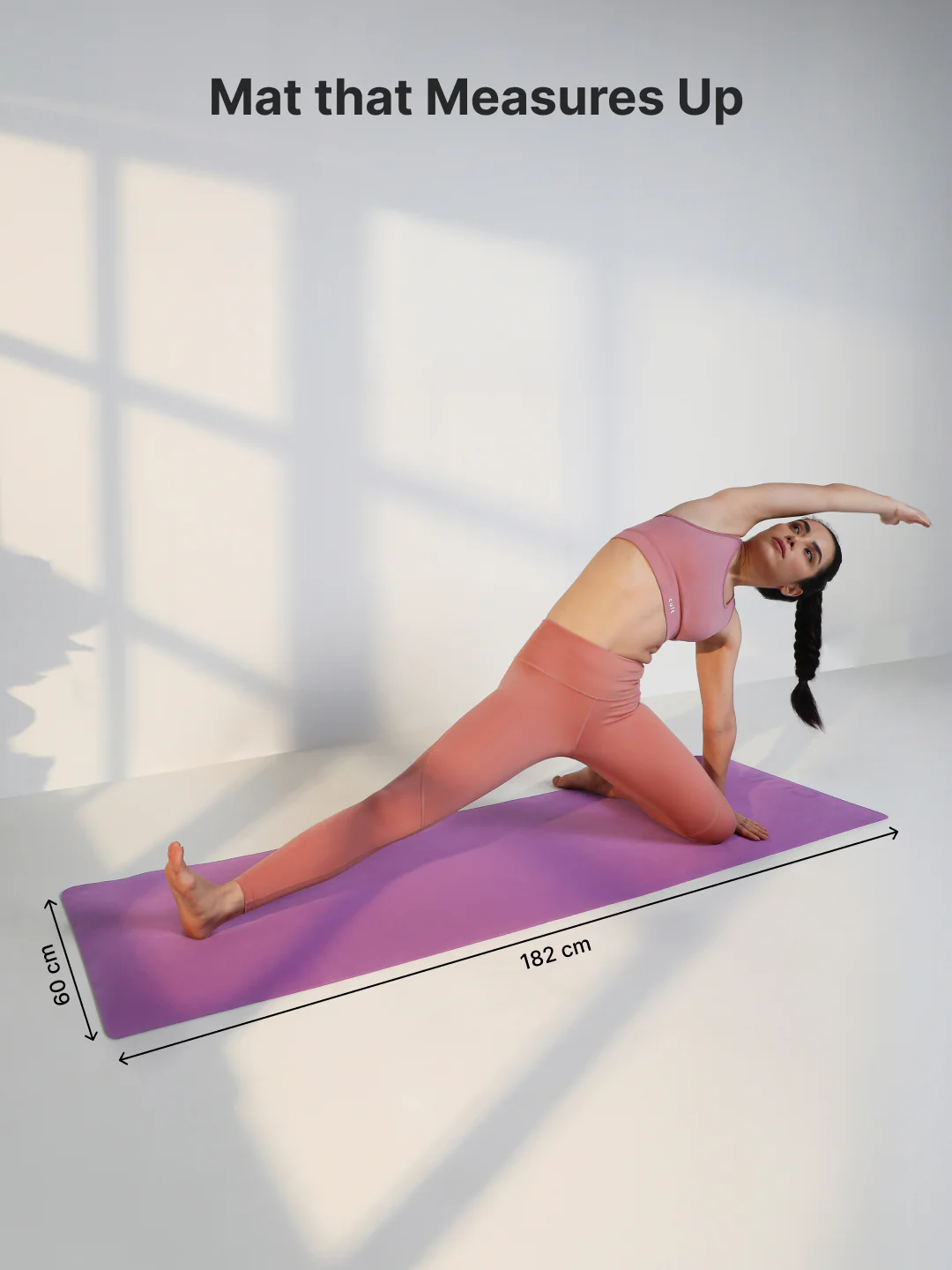 Cult Yoga Mat EVA 5mm with Carry Strap Non-Slip, Lightweight & Cushioned Exercise Mat Sweat-Resistant, Durable & Eco-Friendly for Yoga, Pilates, Stretching, Meditation & Home Gym Purple - Image 7