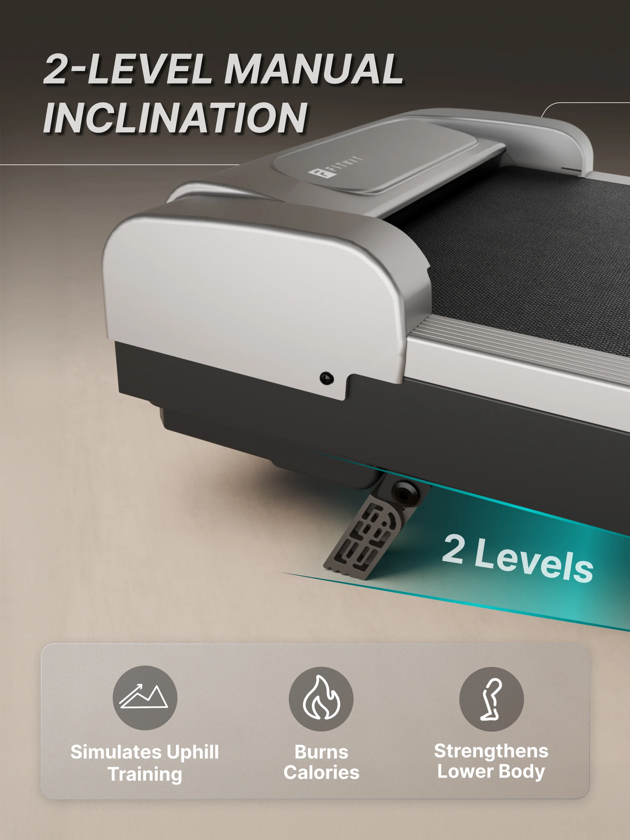 Fitkit by Cult Walking Pad Neo Silver (BLDC 3.5HP Peak Power) Compact & Under Desk BLDC Motor Treadmill | Max Weight: 120kg | Home use with Remote Control (with 6 Months Extended Warranty) - Image 6