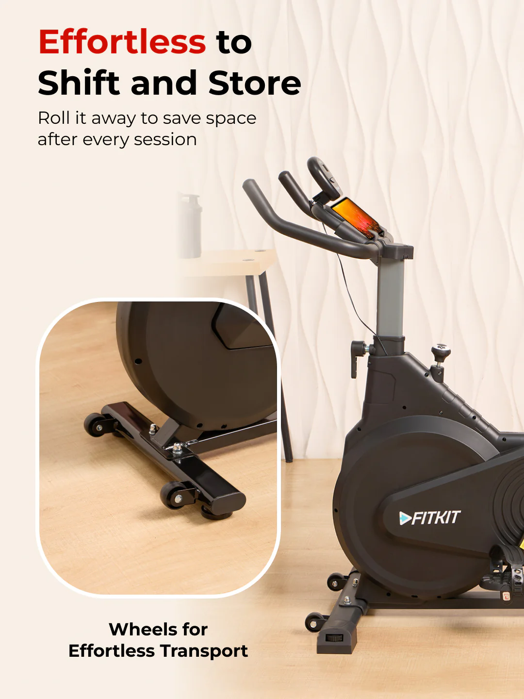 FK7003 Spinbike | 9kg Flywheel | Max Weight: 140Kg | Black (6 months warranty + 6 months extended warranty) - Image 8
