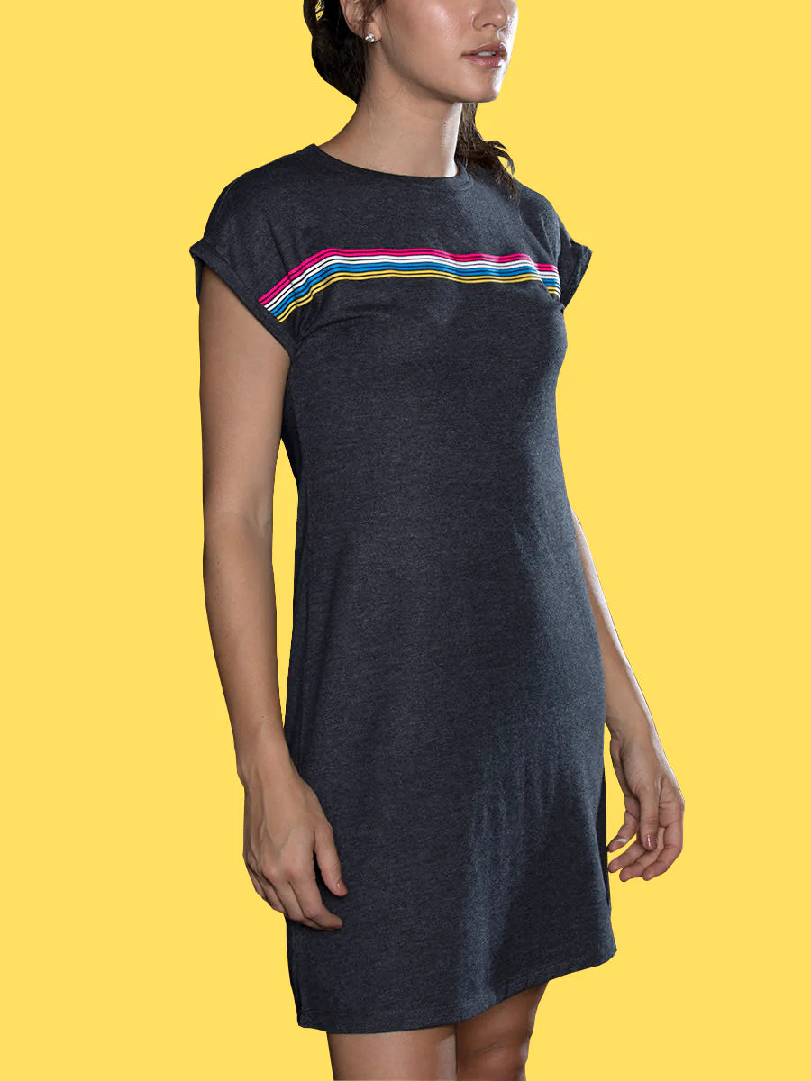 Women Go-beyond Athletic Charcoal Dress