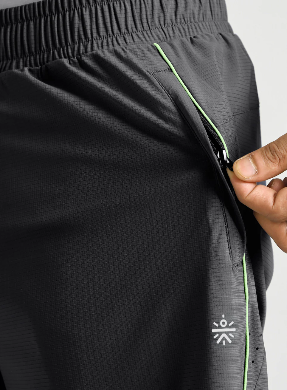 Men's Black Air Flex Plus Size Training Shorts - Image 7