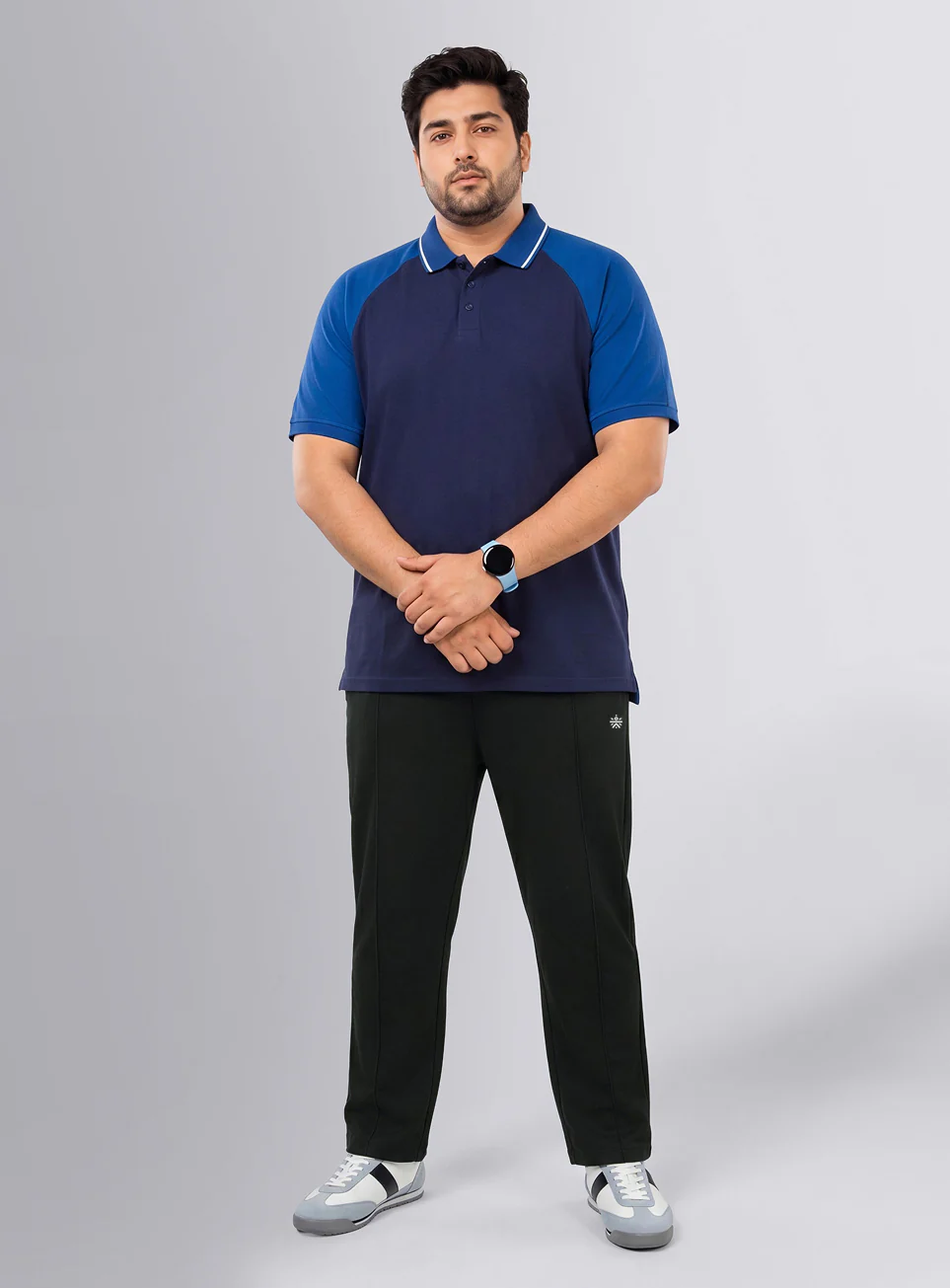 Men's Black All Day Play Straight Fit Trackpants - Image 2