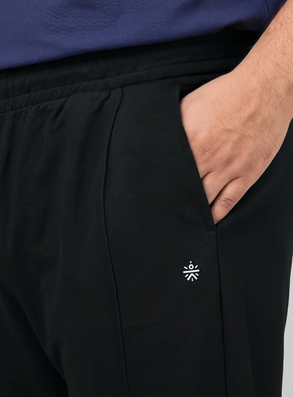 Men's Black All Day Play Straight Fit Trackpants - Image 7