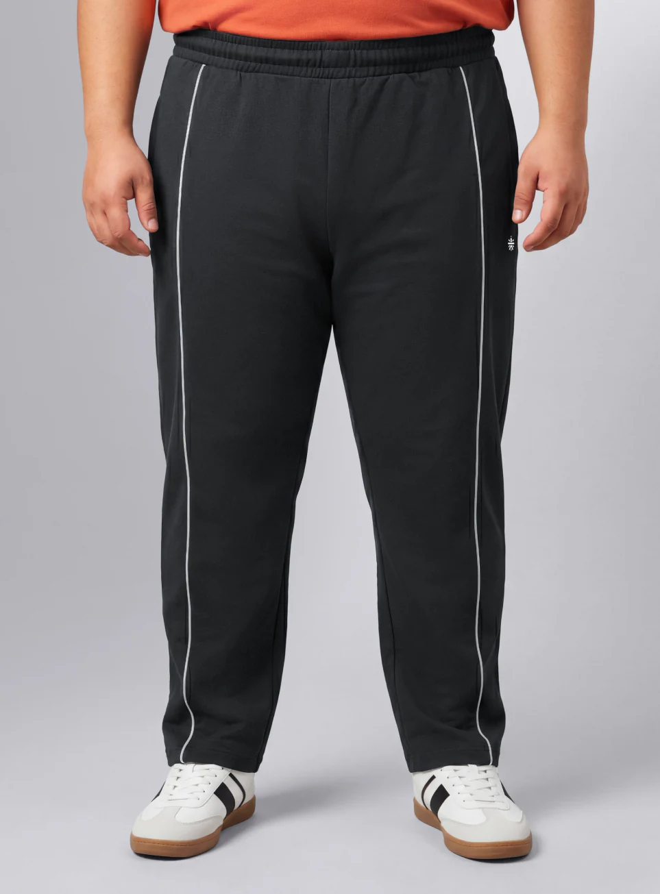 Men's Black Beyond Play Plus Size Trackpants - Image 4