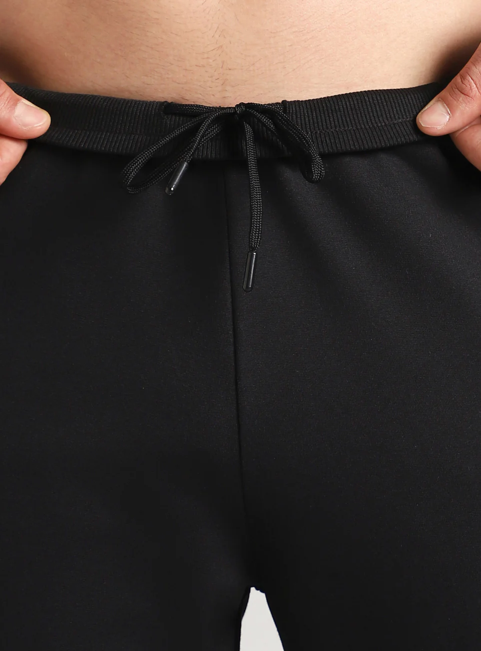 Men's Black Courtside Sporty Joggers - Image 9