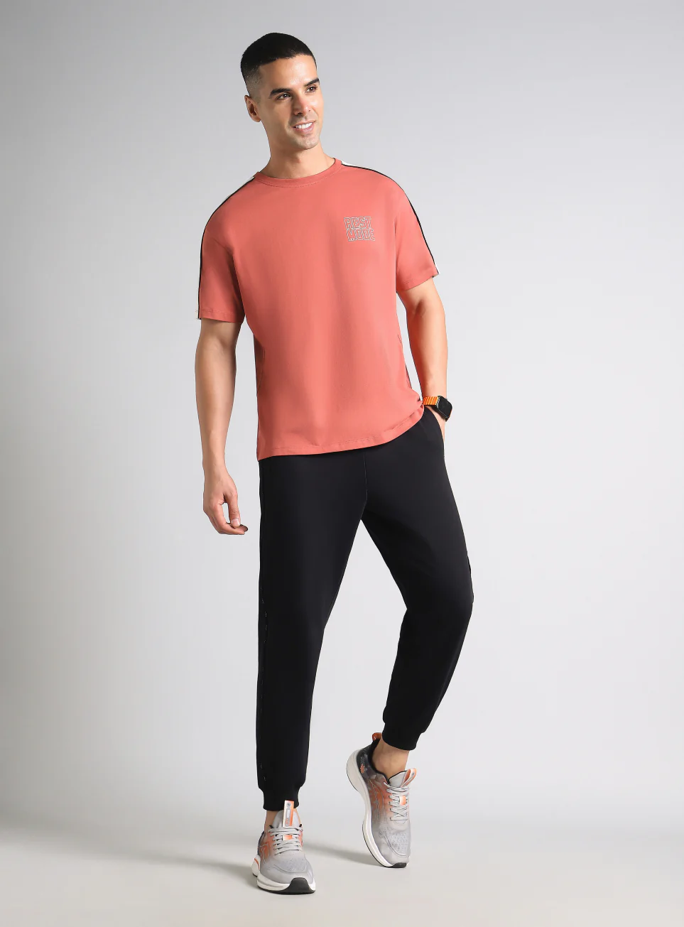 Men's Black Cult Everyday Relaxed Fit Joggers - Image 3