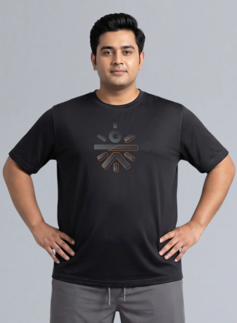 Men's Black Cult Training Essential Plus Size T-shirt