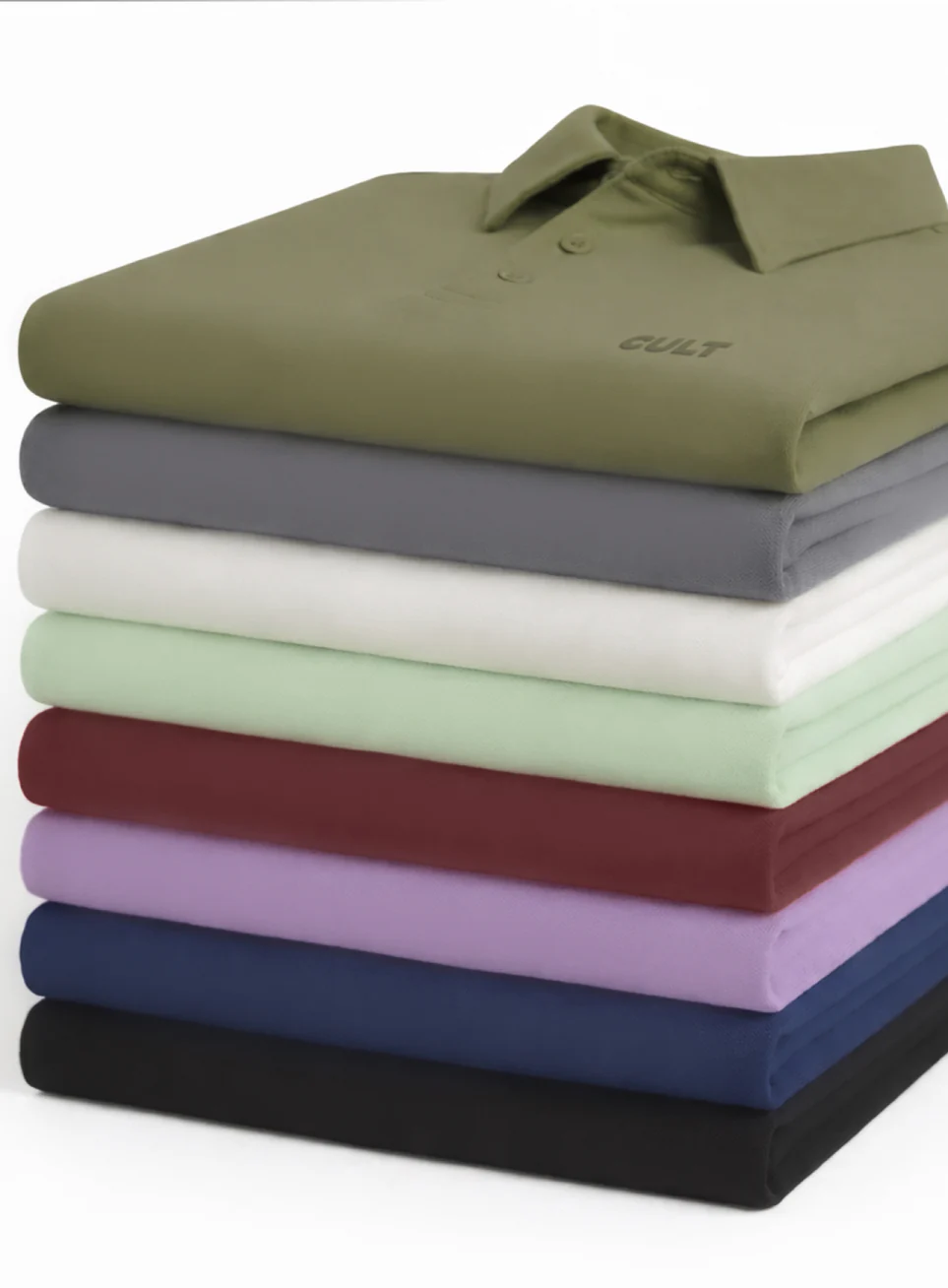 Men's Black Everyday Luxe Cotton Polo T-shirt - Image 9