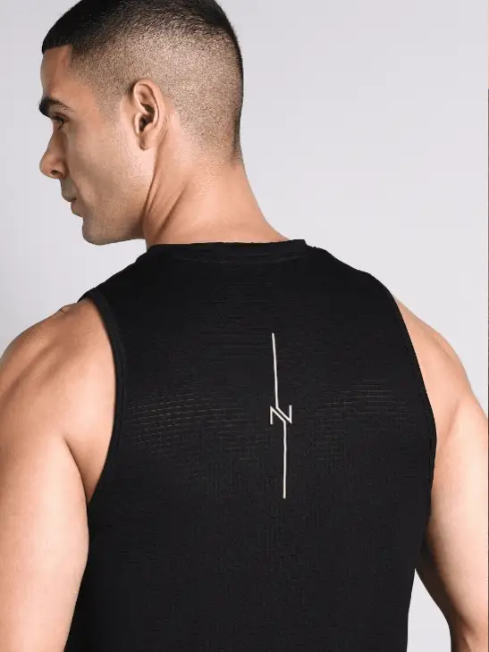 Men's Black Everyday Runner's Tank - Image 9