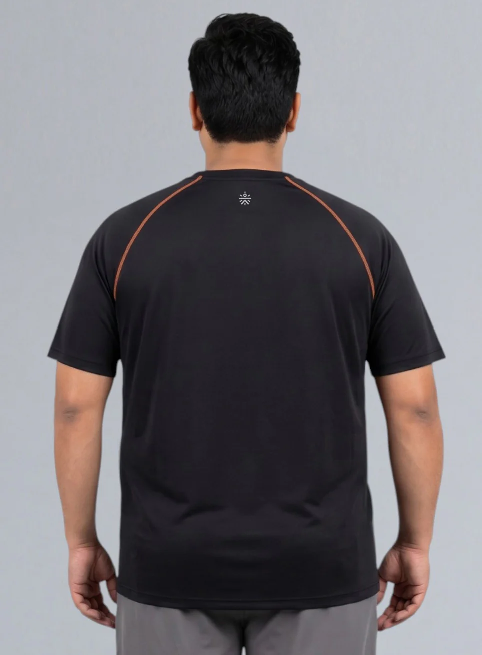 Men's Black Everyday Workout Train Plus Size T-shirt - Image 6