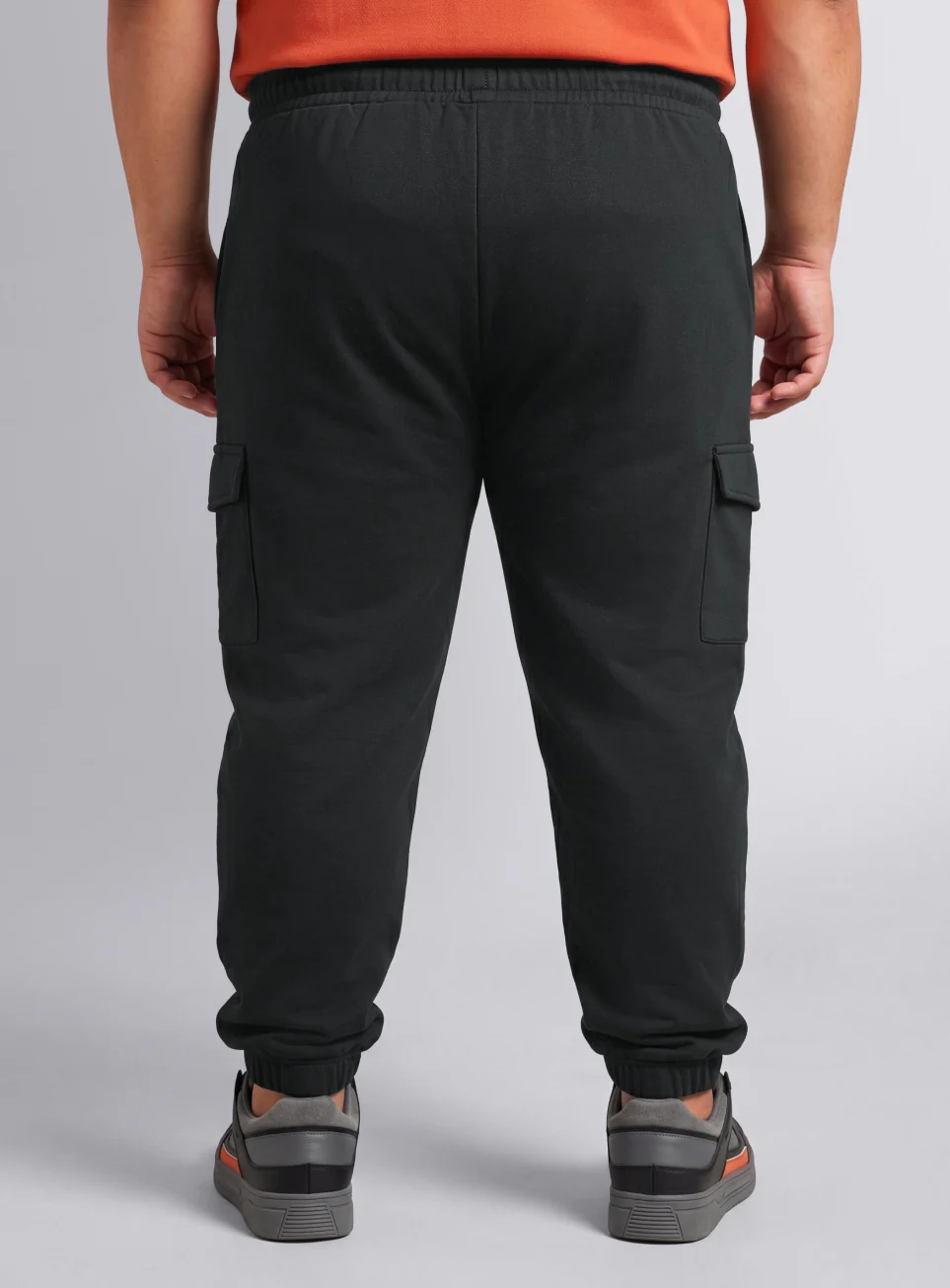 Men's Black Move All Day Plus Size Cargo Joggers - Image 6