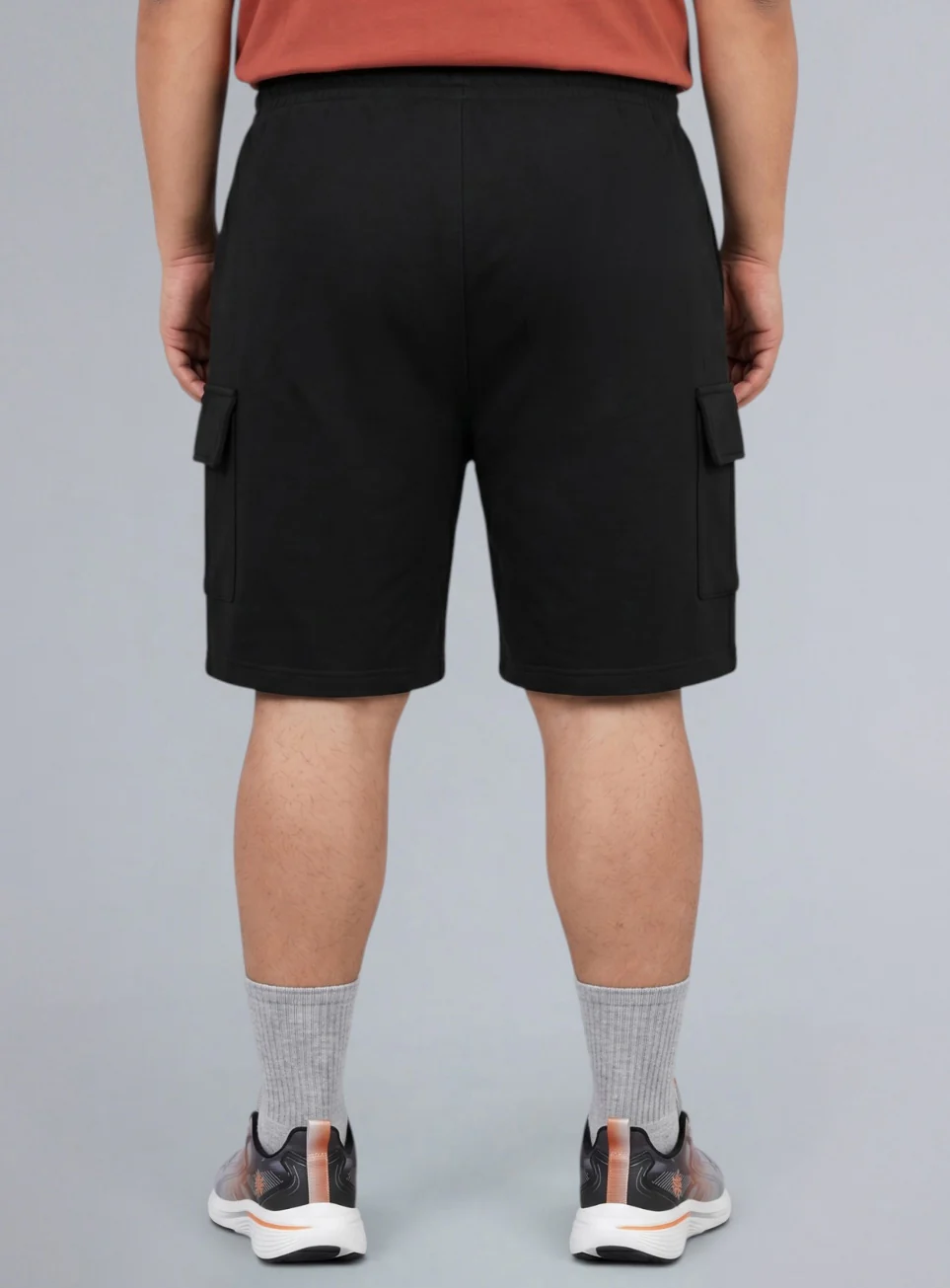 Men's Black Move all Day Plus Size Cargo Shorts - Image 6
