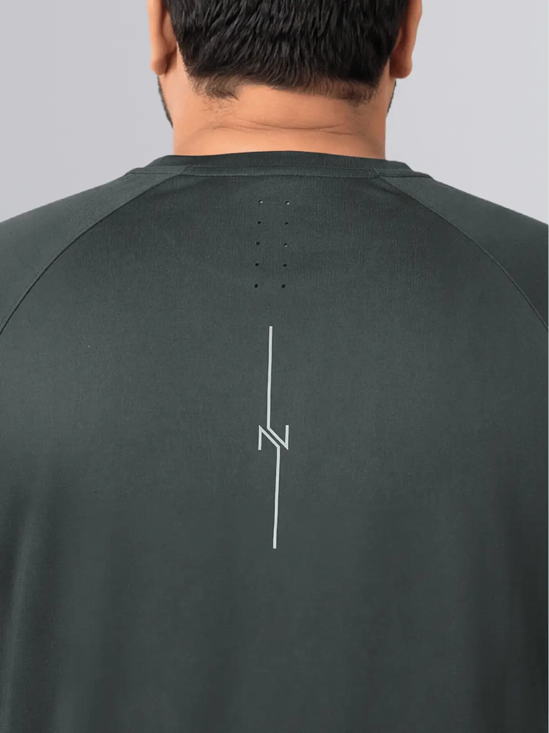 Men's Black Plus Size Pro Run Athlete T-shirt - Image 8