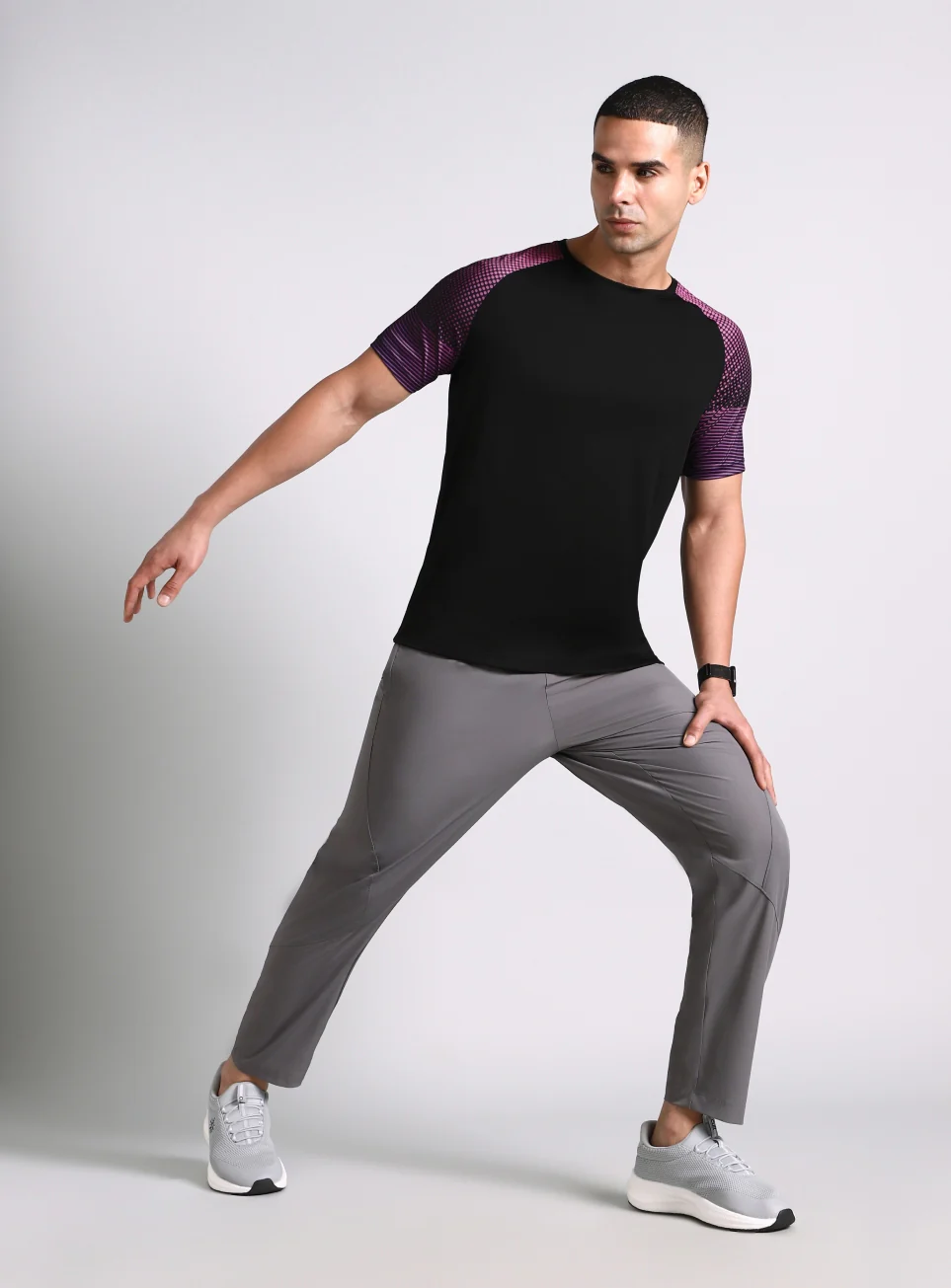 Men's Black Pop Up Training Essential T-shirt - Image 2
