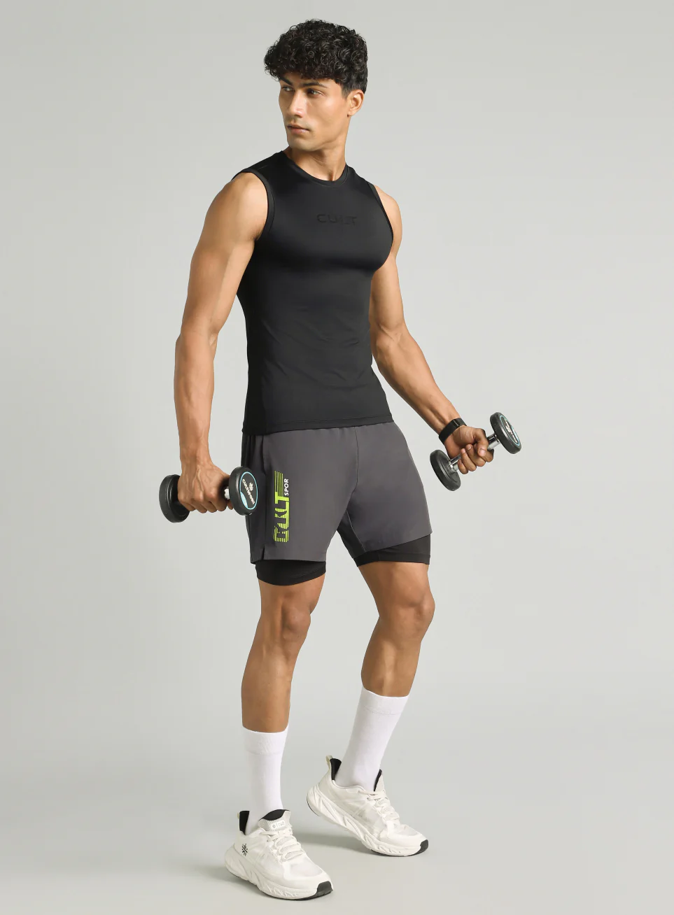 Men's Black Power Lifter Compression Tank - Image 3