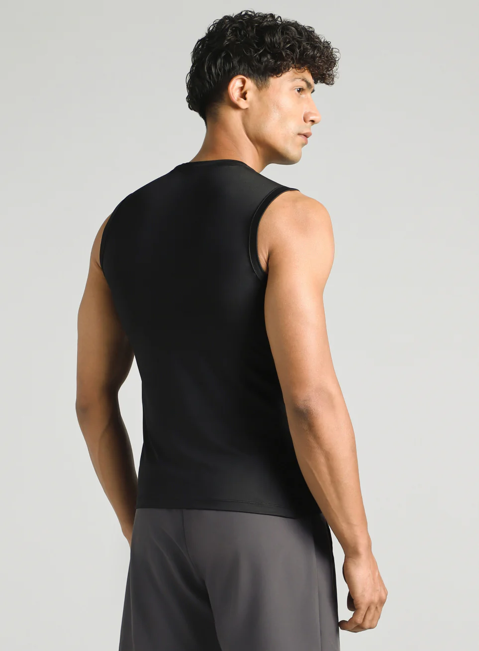 Men's Black Power Lifter Compression Tank - Image 6