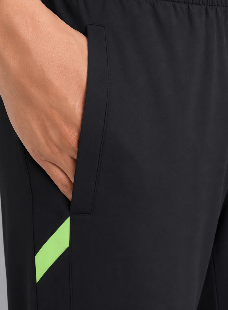 Men's Black Power Pop Plus Size Straight Fit Trackpants - Image 8