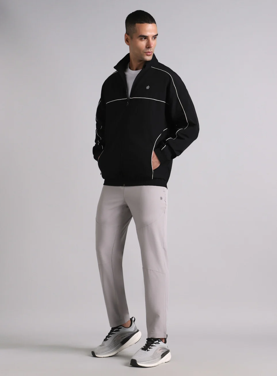 Men's Black Power Up Layering Train Jacket - Image 2