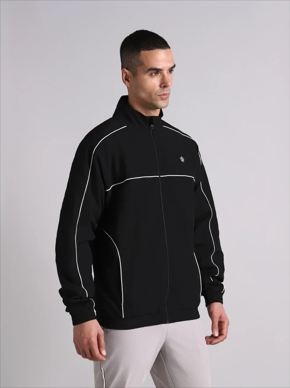 Men's Black Power Up Layering Train Jacket - Image 5