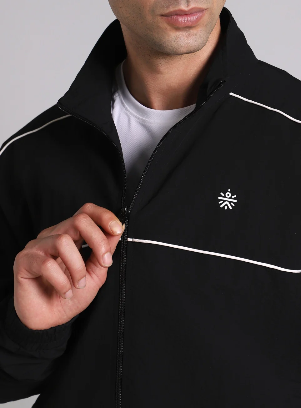 Men's Black Power Up Layering Train Jacket - Image 8