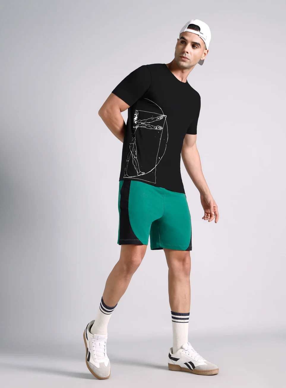 Men's Black Signature V-Man T-shirt - Image 2