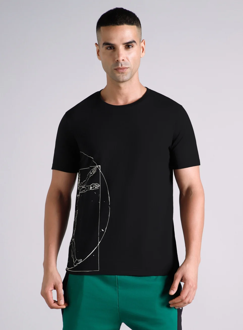 Men's Black Signature V-Man T-shirt - Image 4