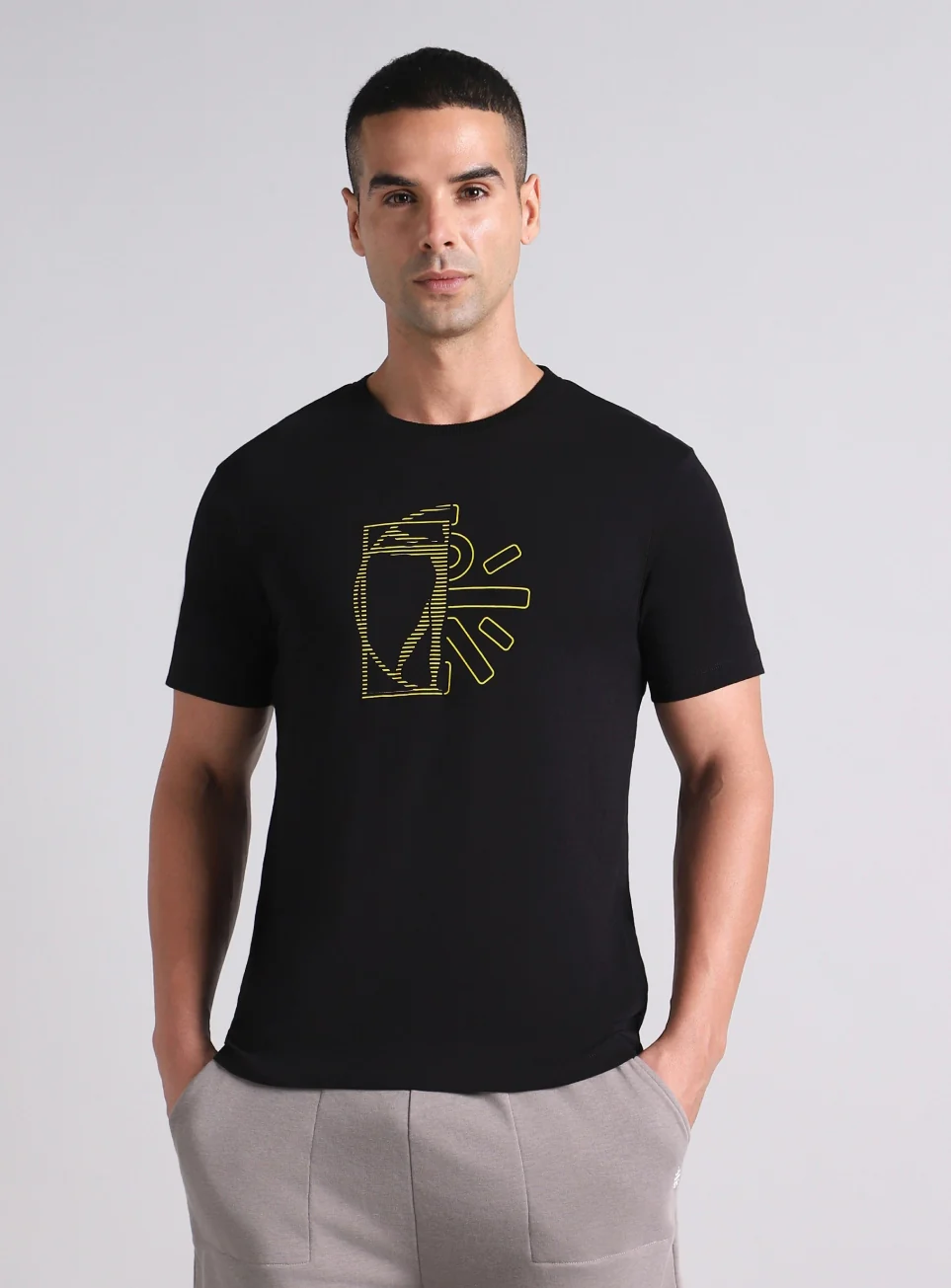 Men's Black V-Man Cult Graphic T-shirt - Image 4