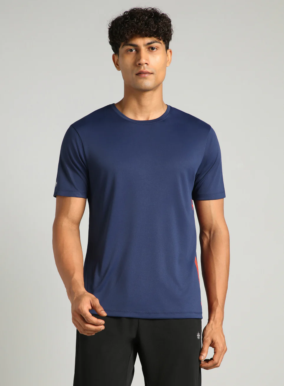 Men's Navy Warm Up Training T-shirt - Image 4