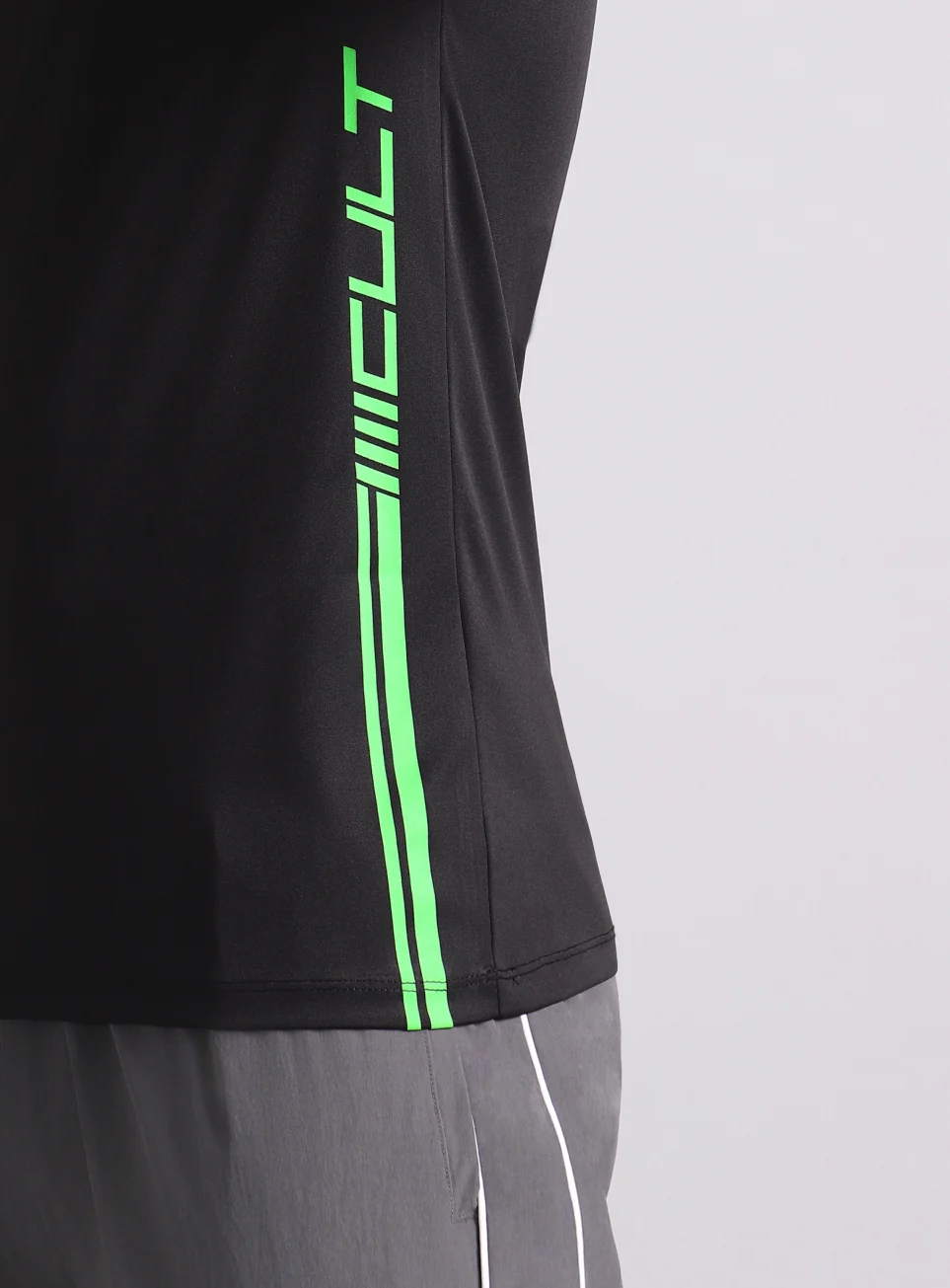 Men's Black Warm Up Training T-shirt - Image 9