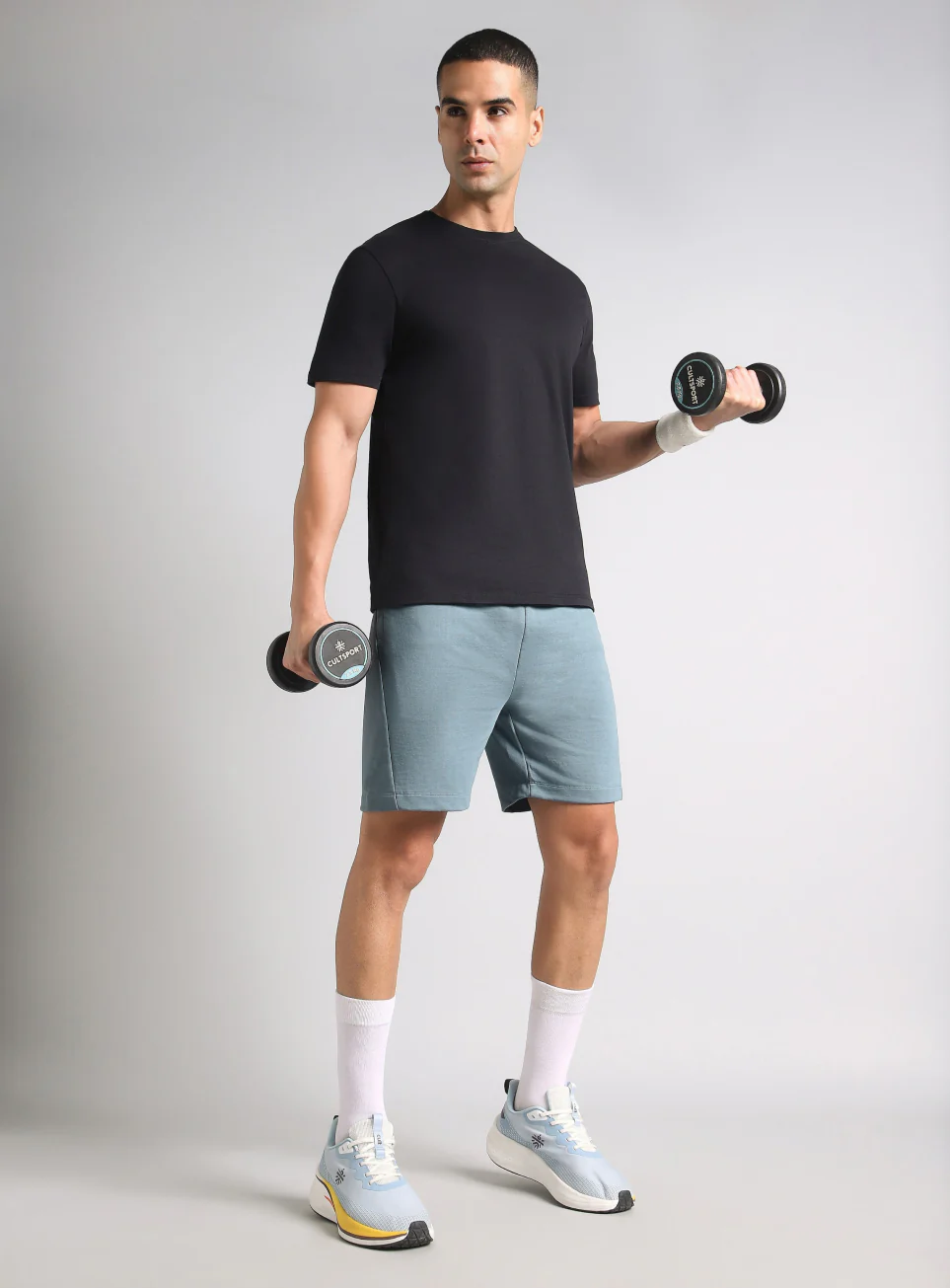 Men's Blue Cult Power-Up Training Shorts - Image 3