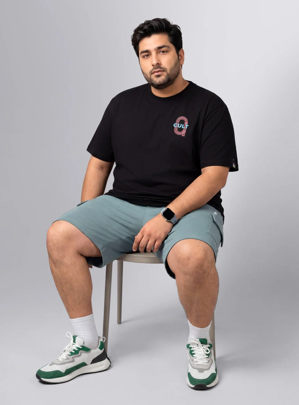 Men's Blue Move All Day Plus Size Cargo Shorts - Image 3