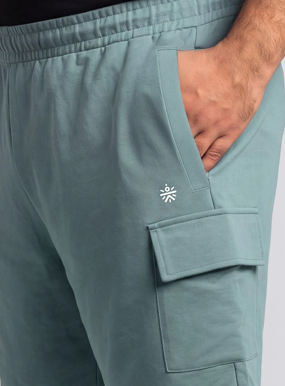 Men's Blue Move All Day Plus Size Cargo Shorts - Image 7