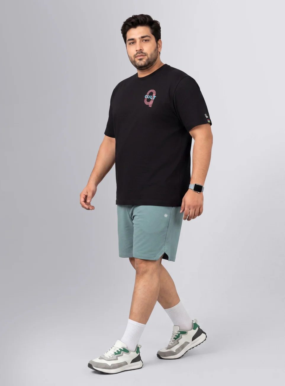Men's Blue Move All Day Plus Size Shorts - Image 2