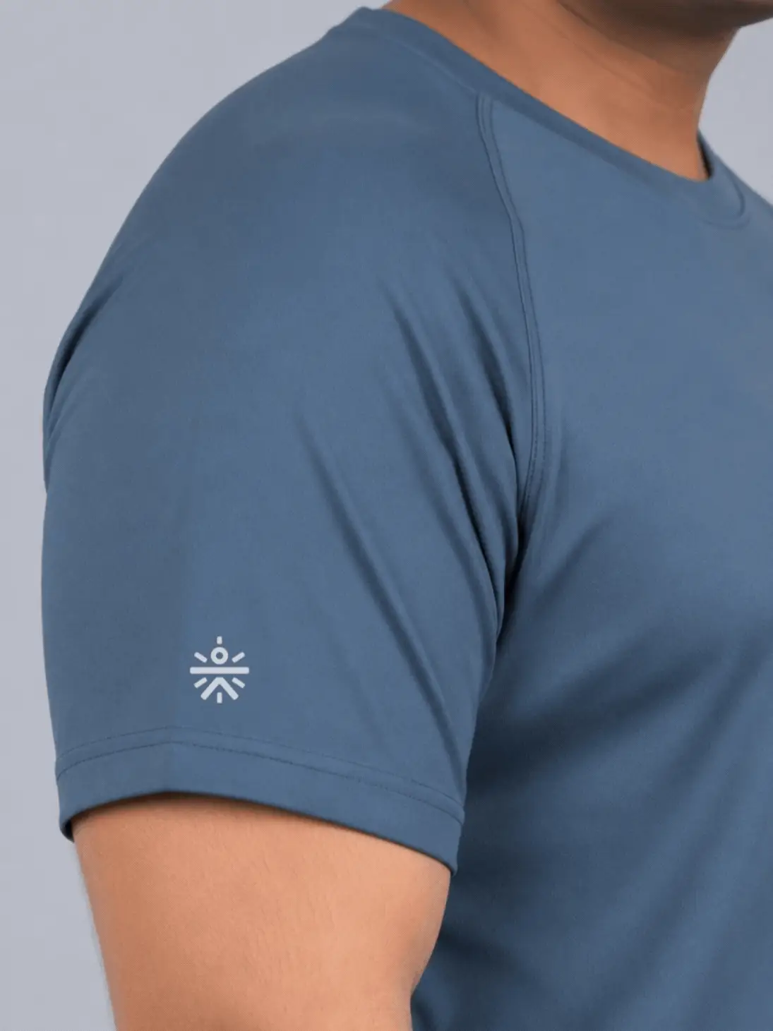 Men's Blue Plus Size Pro Run Athlete T-shirt - Image 10