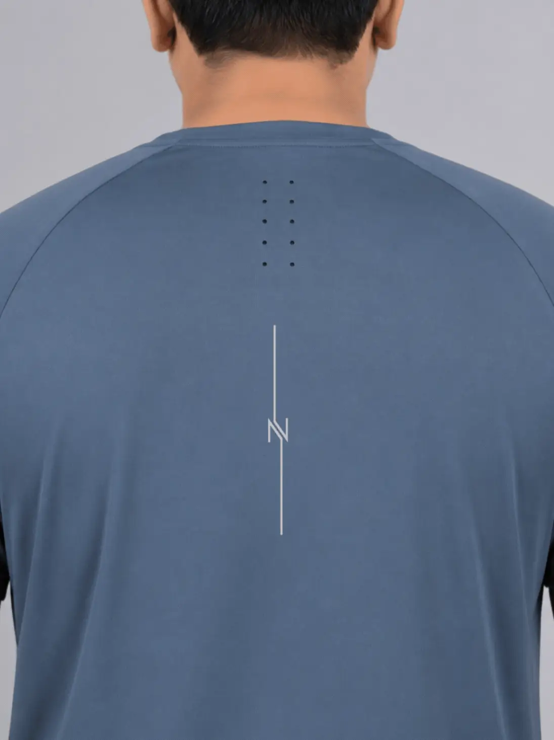 Men's Blue Plus Size Pro Run Athlete T-shirt - Image 9