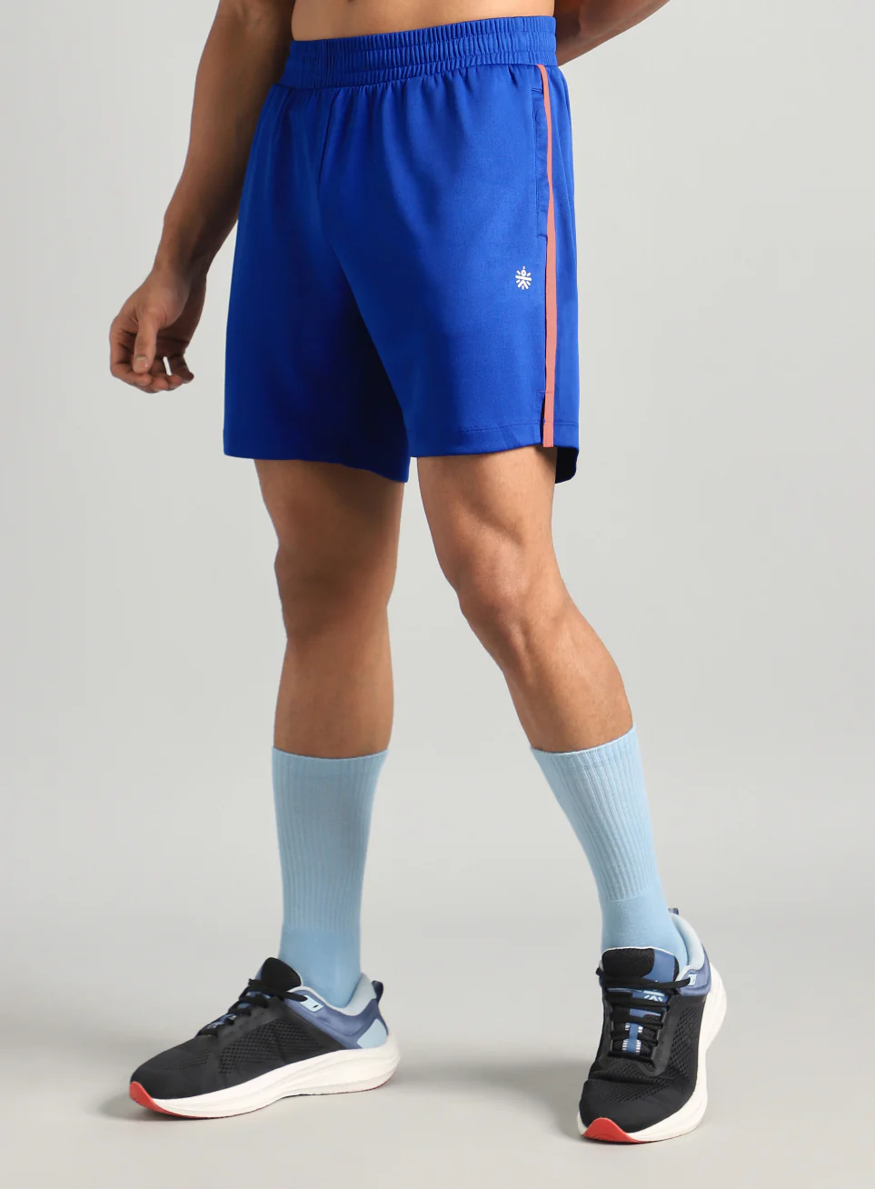 Men's Blue Power Pop Active Shorts