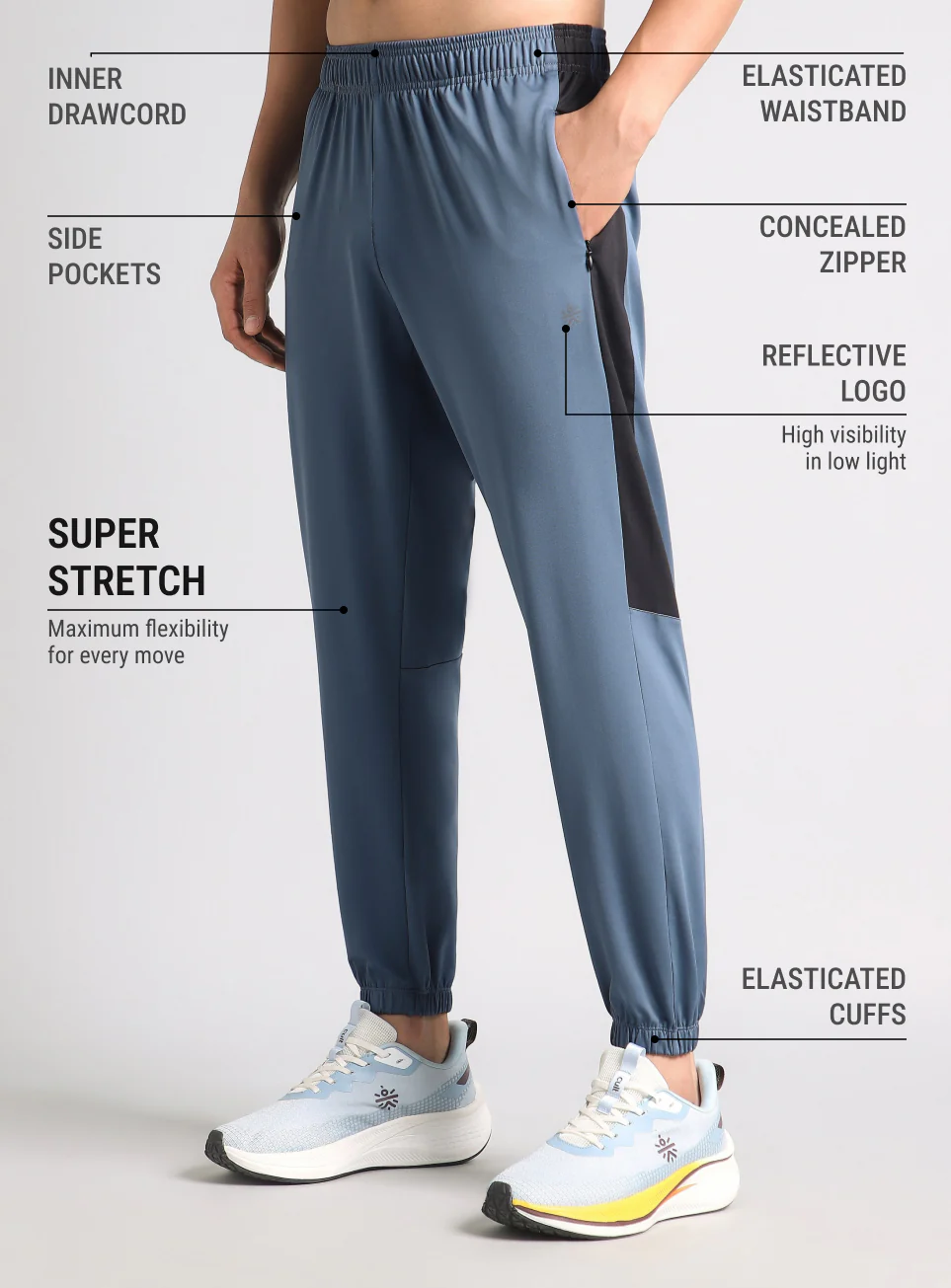 Men's Blue Runner's Favourite Performance Joggers - Image 5