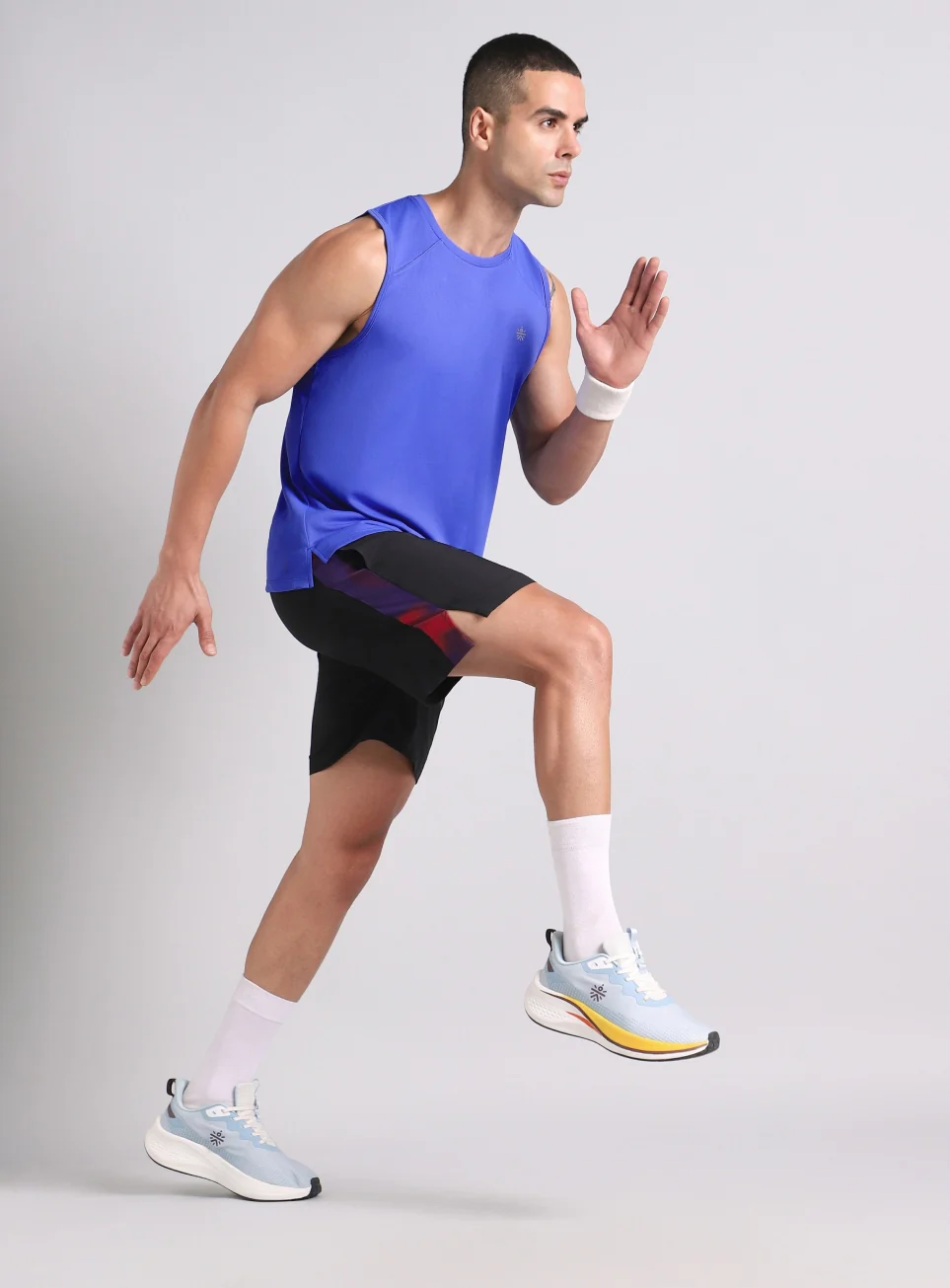 Men's Blue Running Pro Tank - Image 2
