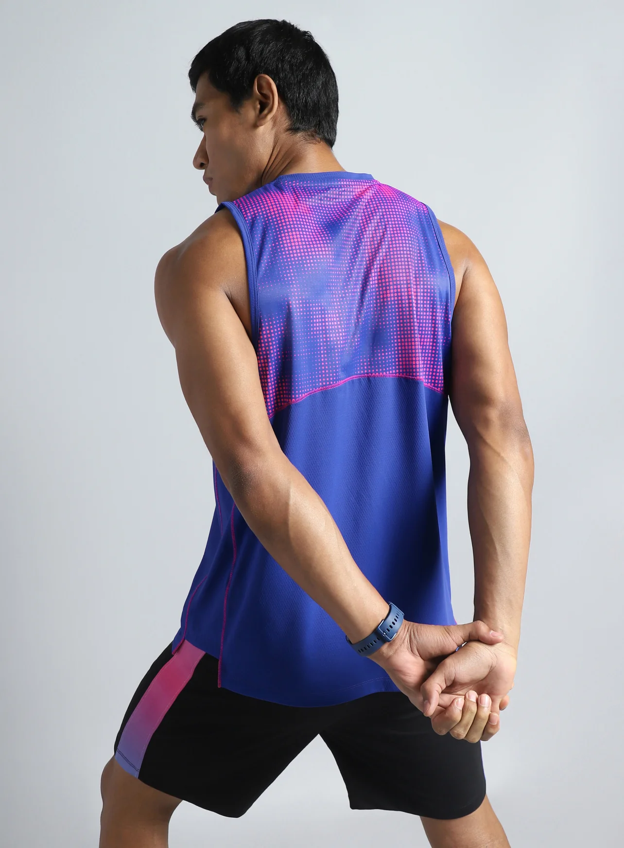 Men's Blue Training Muscle Tank