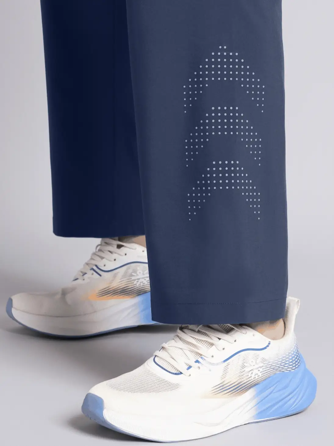 Men's Blue Ultimate Running Plus Size Trackpants - Image 8