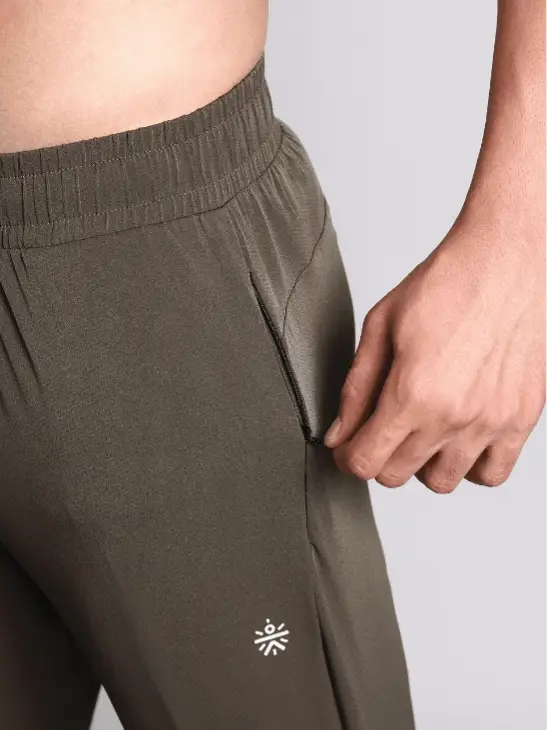 Men's Brown High Impact Running Trackpants - Image 7