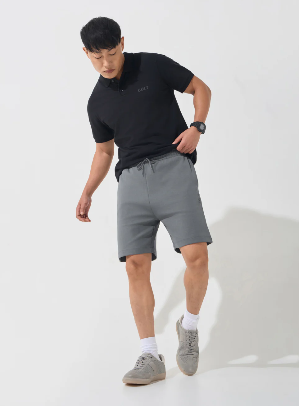 Men's Dark Grey Ultra Luxe Classic Shorts - Image 2