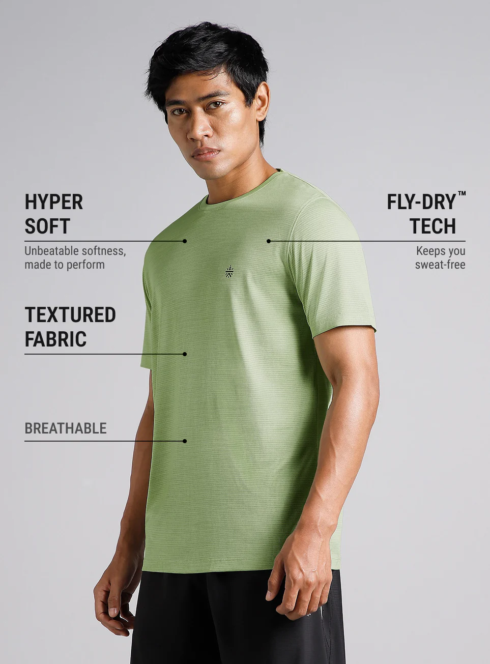 Men's Green All Format Training Pro T-shirt - Image 5