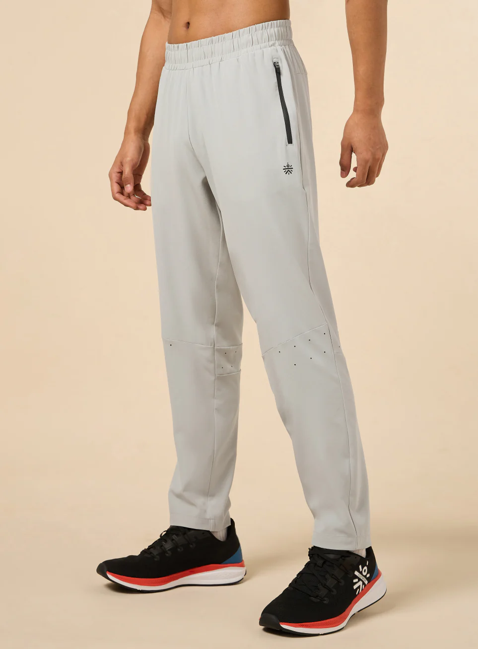 Men's Grey High Flex Training Performance Pants