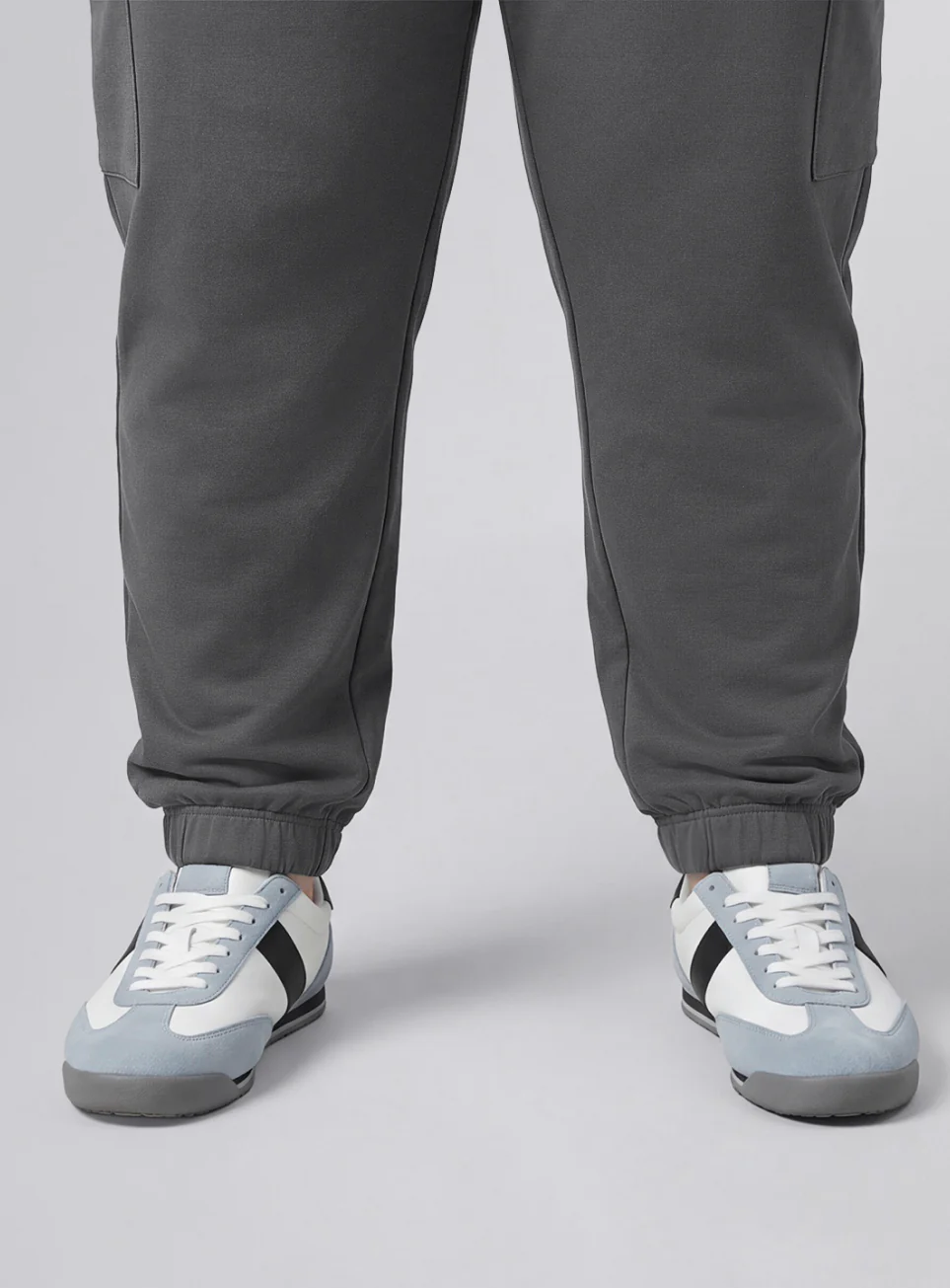 Men's Grey Move all Day Plus Size Cargo Joggers - Image 8