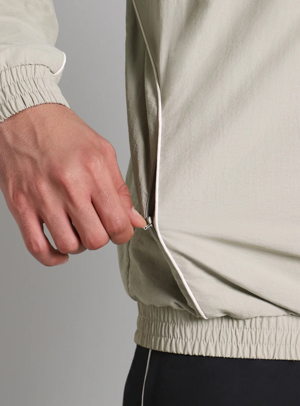 Men's Grey Power Up Layering Train Jacket - Image 10