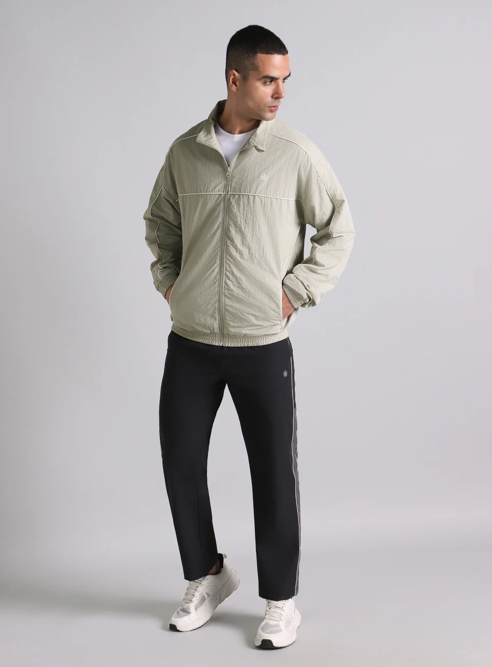 Men's Grey Power Up Layering Train Jacket - Image 2