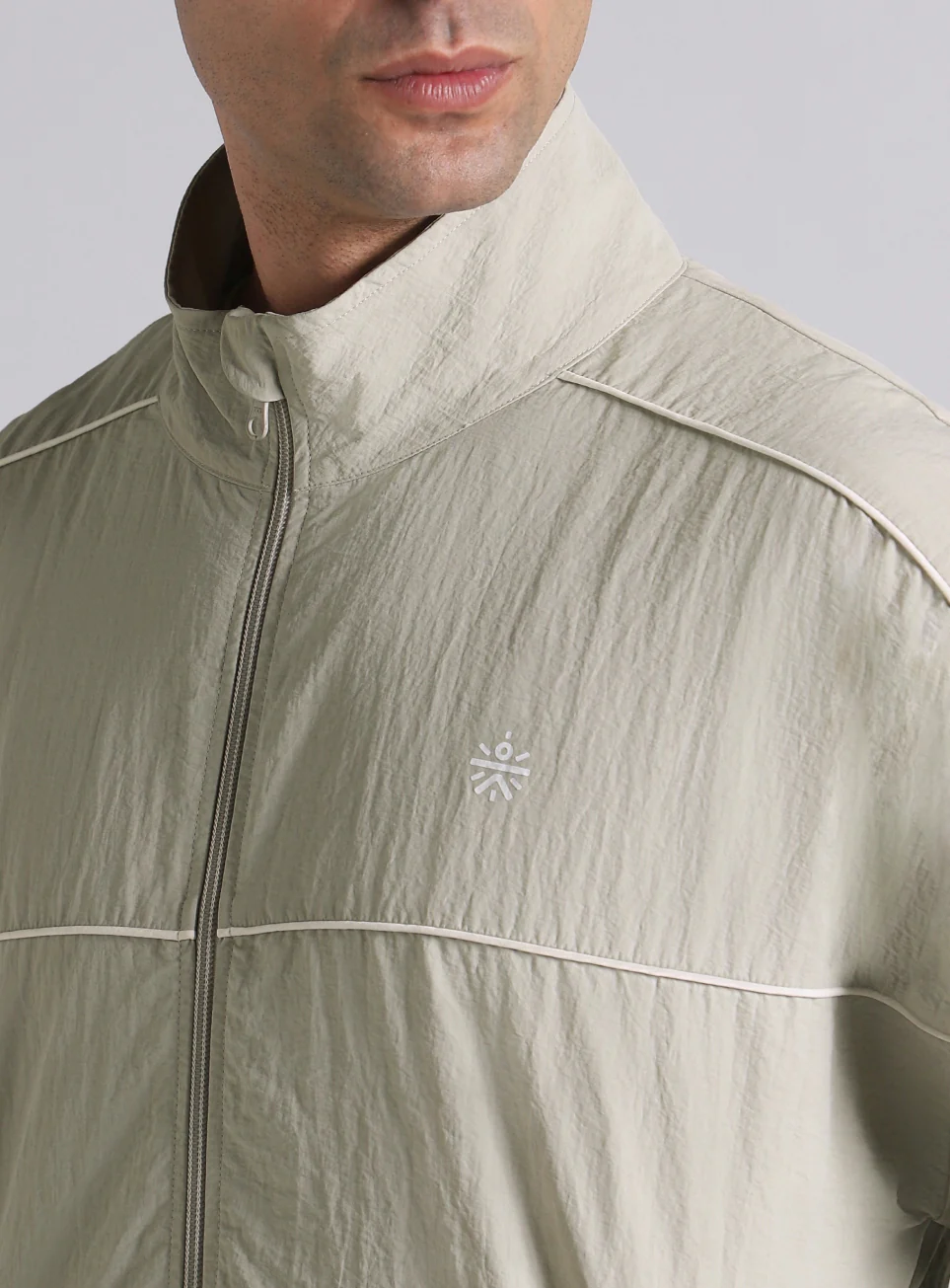 Men's Grey Power Up Layering Train Jacket - Image 7